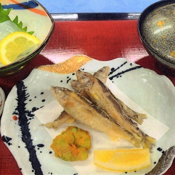 稚鮎の唐揚げ御膳