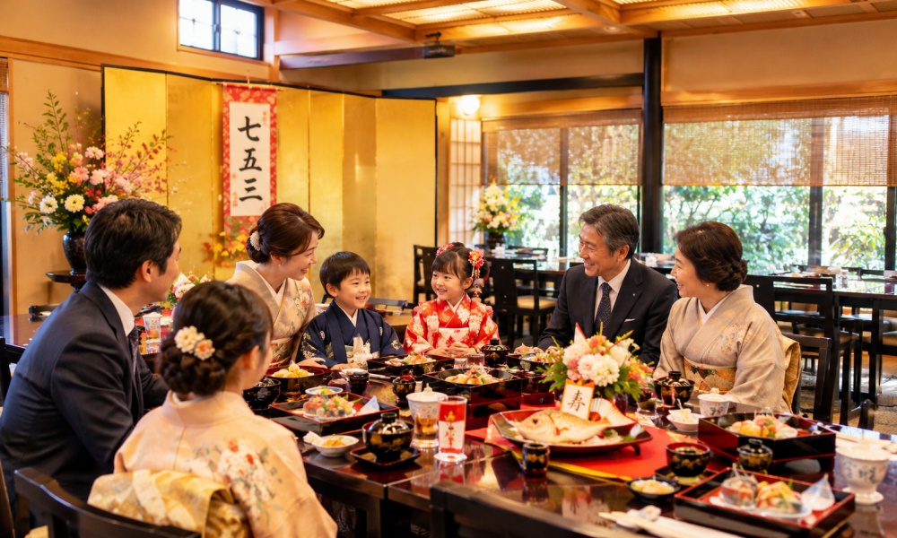 七五三のお祝い画像